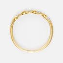 Bague "Eternelle Torsade" Diamant 0,05Cts/15 - Or Jaune