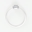 "Regina Solitaire" Ring, 0.12ct/34mm Diameter - 375/1000 White Gold