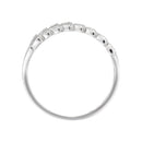 Bague "Feuillage Lumineux" Diamants 0,1Ct/,32 - Or Blanc 375/1000