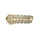 Bague "Feuillage Lumineux" Diamants 0,1Ct/,32 - Or Jaune 375/1000
