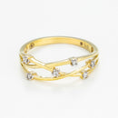 "Jolie Constellation" Ring, Diamond: 0.05Ct/6 - Yellow Gold