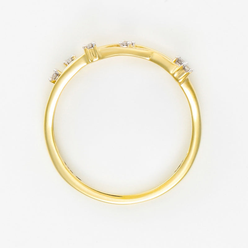 "Jolie Constellation" Ring, Diamond: 0.05Ct/6 - Yellow Gold