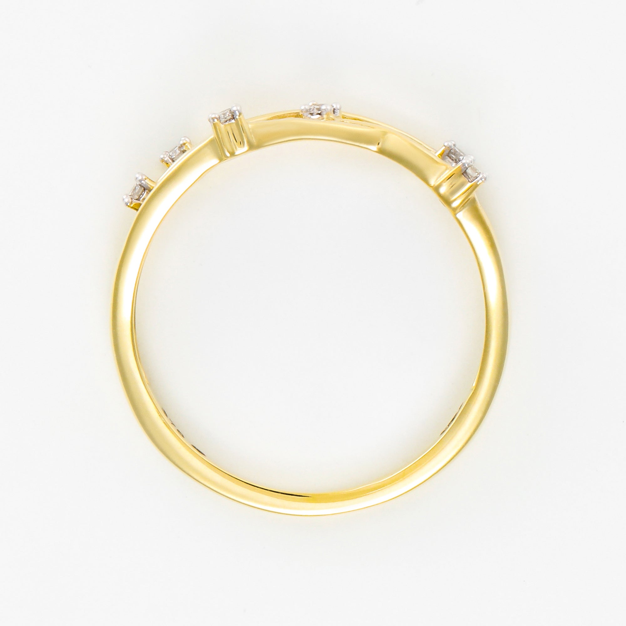 "Jolie Constellation" Ring, Diamond: 0.05Ct/6 - 375/1000 Yellow Gold
