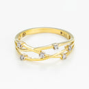 Anillo "Jolie Constellation" Diamante: 0,05Ct/6 - Oro Amarillo 375/1000