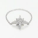 Anillo Cadena “Estrella” – Oro Blanco