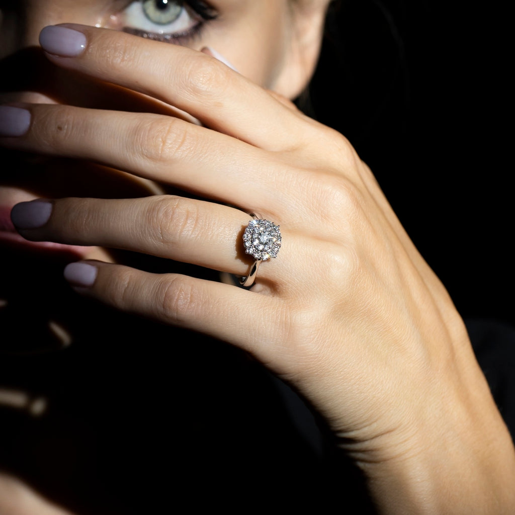 Bague "Dandelion" D0,31/1+0,69/24