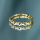 Anillo "Aryaman" D0,07/15 - Oro amarillo 375/1000