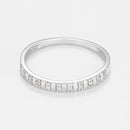 Bague "Linéa" Diamant 0,04Ct/22 - Or Blanc 375/1000