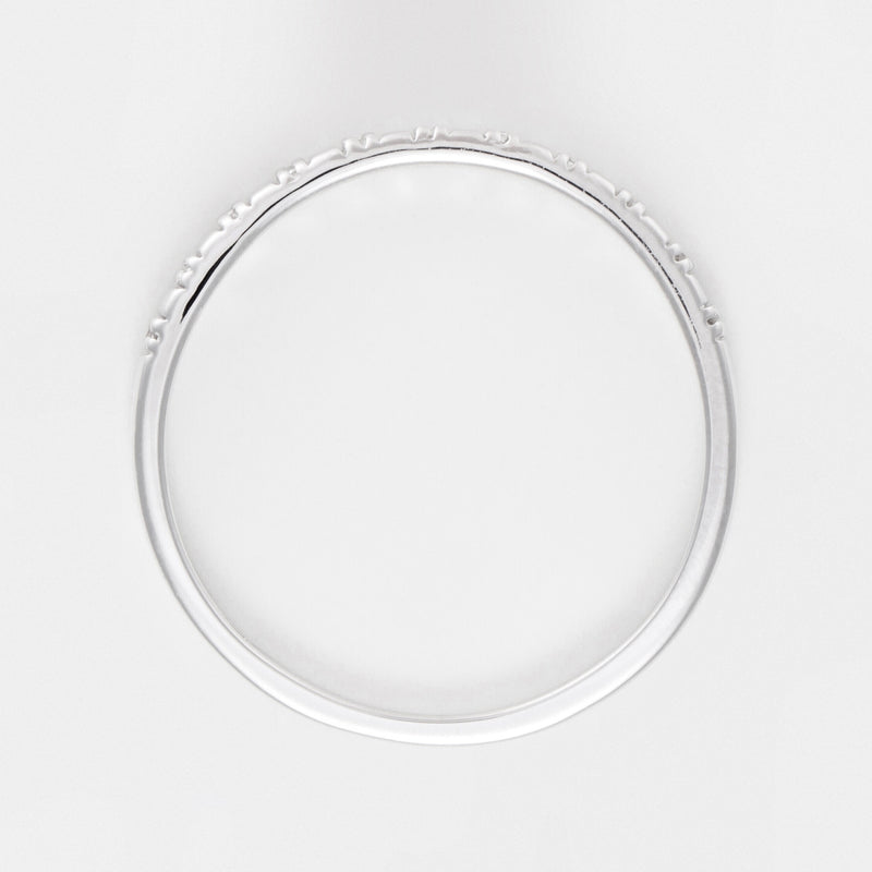 Bague "Linéa" Diamant 0,04Ct/22 - Or Blanc 375/1000