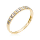 Ring "Linéa" D0.04Ct/22 - Yellow Gold 375/1000