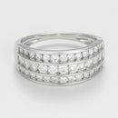 Bague "Omeïma" D 1 Ct/47 - Or Blanc 375/1000