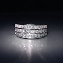 Bague "Omeïma" D 1 Ct/47 - Or Blanc 375/1000