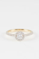 Bague "Ahimsa" D0,30/1 D0,06/33 - Or Jaune 375/1000