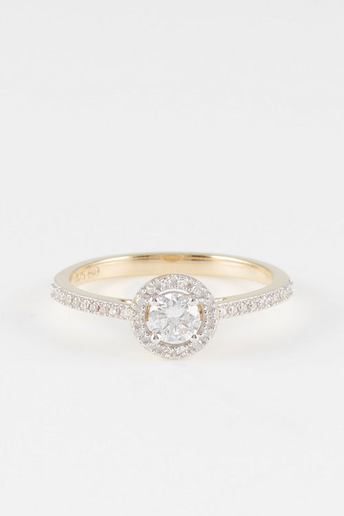 Bague "Ahimsa" D0,30/1 D0,06/33 - Or Jaune 375/1000