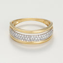 "Daphné" Ring D0.33/67 - 375/1000 Yellow Gold