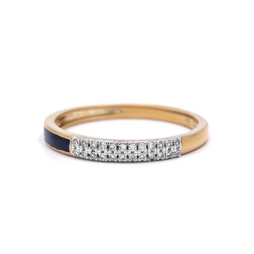 Bague "Étreinte Enchantée" D0,07/24 - Or Jaune 375/1000