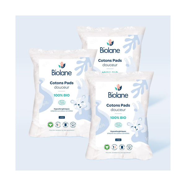 Lote 3X Discos De Algodón Suavidad - 100% Bio