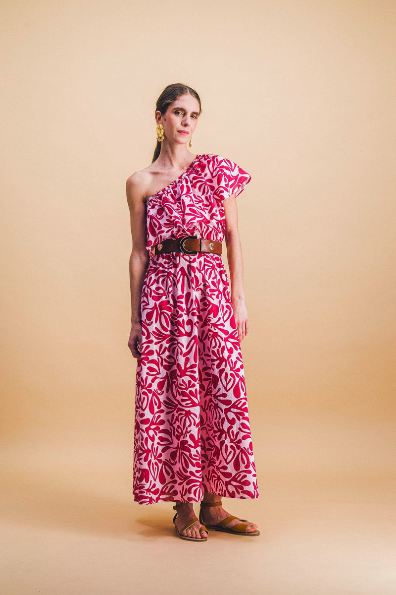 Céleste vestido largo aberturas