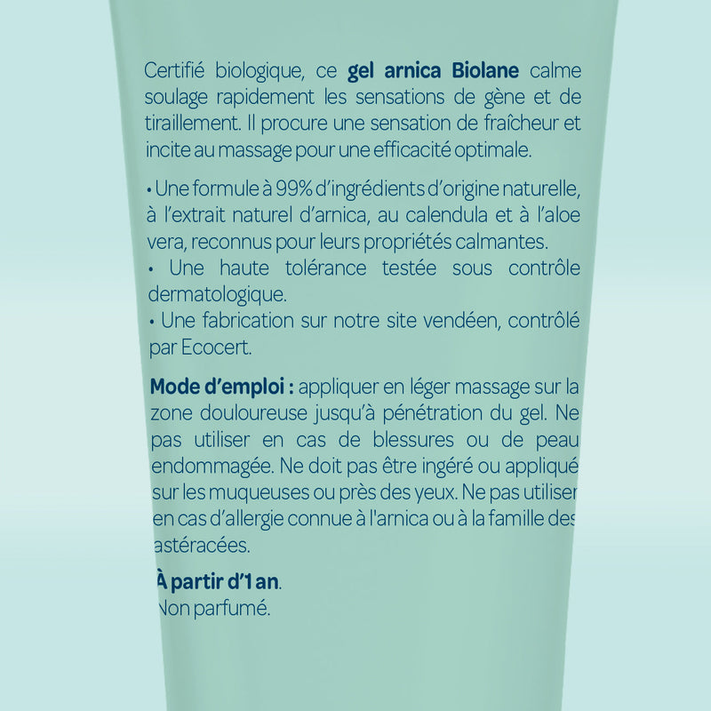 Gel À L'Arnica Certifié Biologique