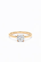 Bague Solitaire "Délicate" D1/1 - Or Jaune 375/1000