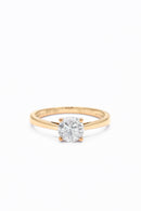 Bague Solitaire "Délicate" D1/1 - Or Jaune 375/1000