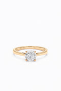 Bague Solitaire "Délicate" D1/1 - Or Jaune 375/1000