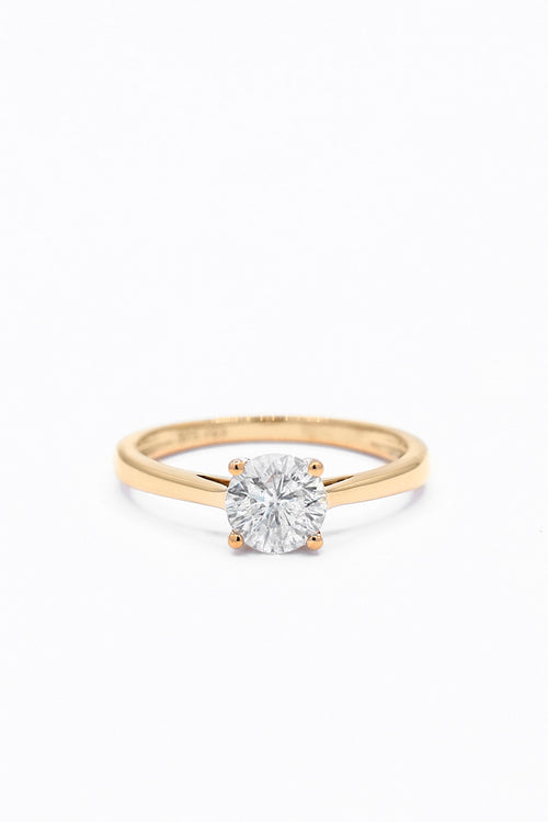 Bague Solitaire "Délicate" D1/1 - Or Jaune 375/1000