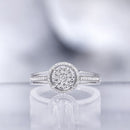 Bague "Grennelle" Diamants 0,2/61 - Or Blanc 375/1000