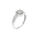 Bague "Grennelle" Diamants 0,2/61 - Or Blanc 375/1000