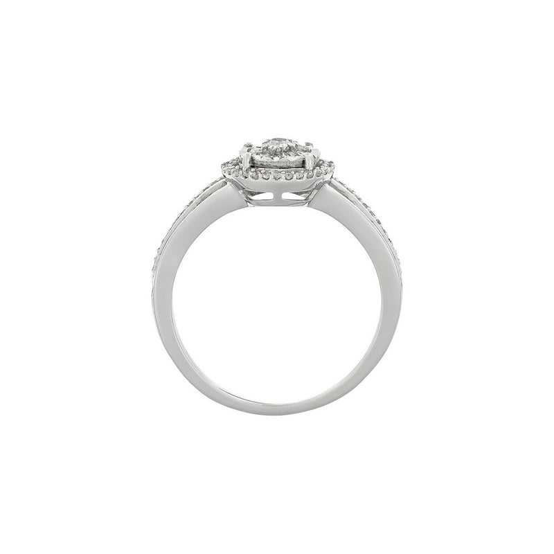 Bague "Grennelle" Diamants 0,2/61 - Or Blanc 375/1000