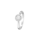 Bague "Chamade" Diamants 0,21/32 - Or Blanc 375/1000