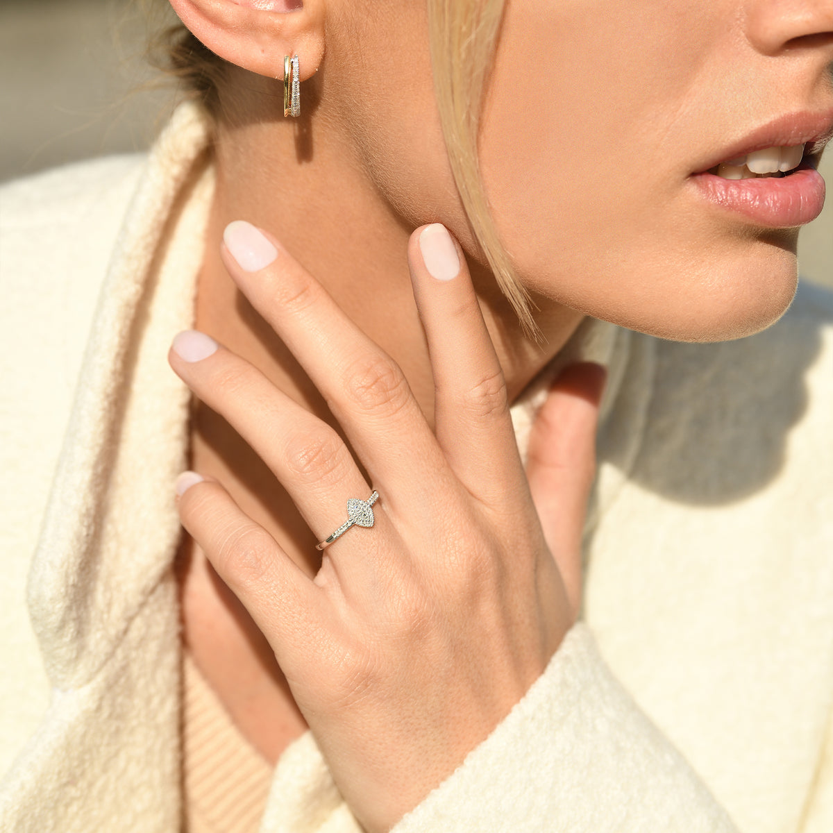 Bague "Sansa" Diamants 0,09/44
