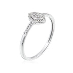 Anillo "Sansa" Diamantes 0.09/44 - Oro blanco 375/1000