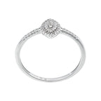Anillo "Sansa" Diamantes 0.09/44 - Oro blanco 375/1000