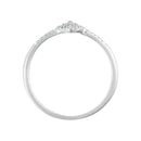 Bague "Sansa" Diamants 0,09/44 - Or Blanc 375/1000