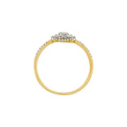Anillo "Reina de Bella" Diamantes 0.20/72 - Oro amarillo 375/1000
