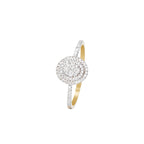 "Beauty Queen" Diamond Ring 0.20/72 - 375/1000 Yellow Gold