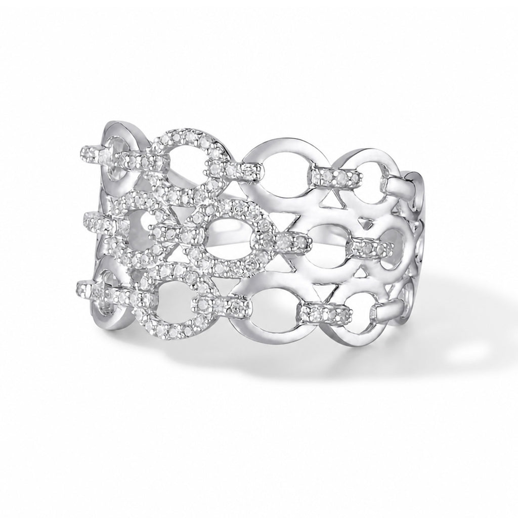 Bague "Nouons Nos Liens" Diamants 0,20/87