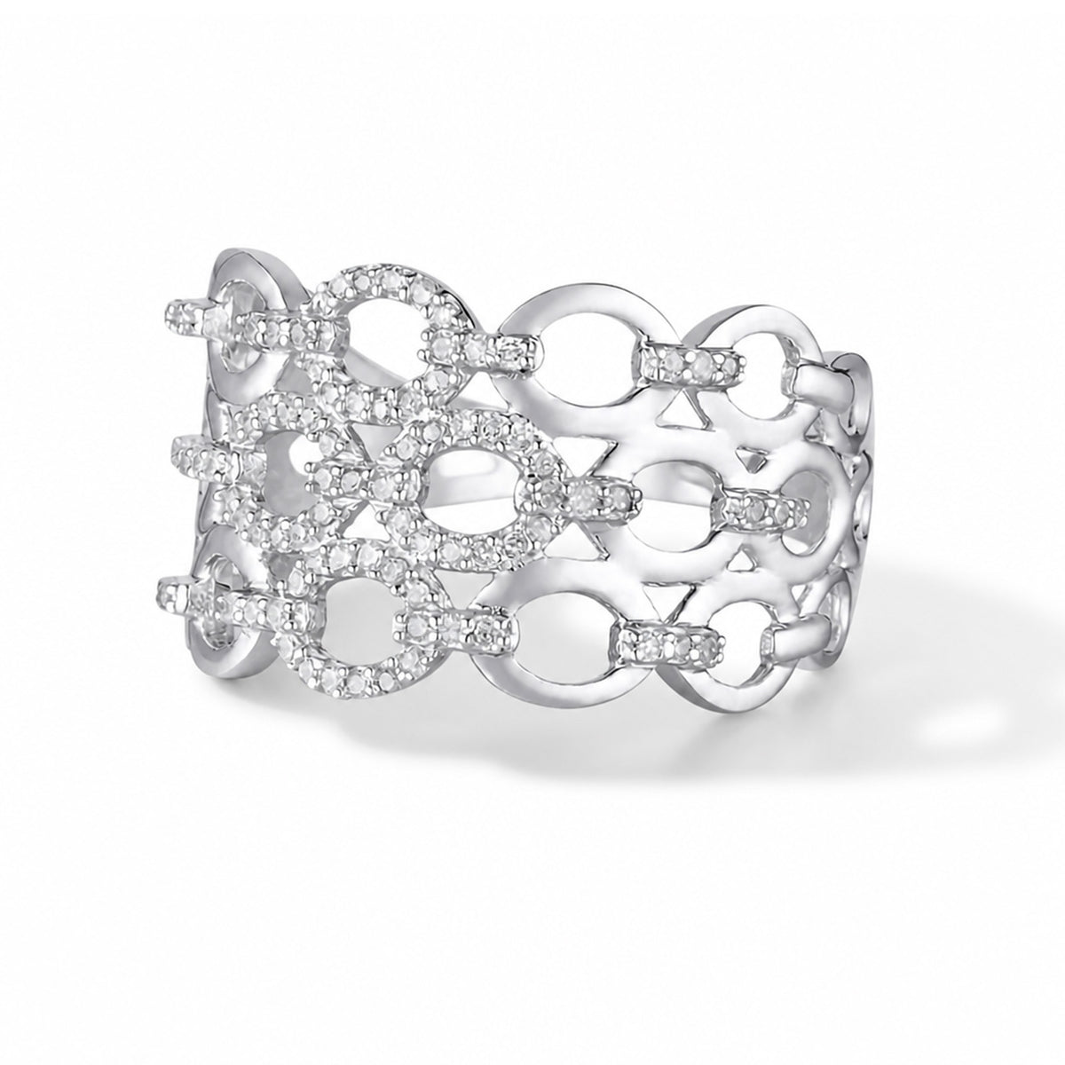 Bague "Nouons Nos Liens" Diamants 0,20/87