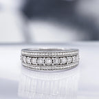 Bague "Rosaline" Diamants 0,25/69 - Or Blanc 375/1000