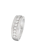 Anillo "Rosaline" D0,25/69 - Oro blanco 375/1000