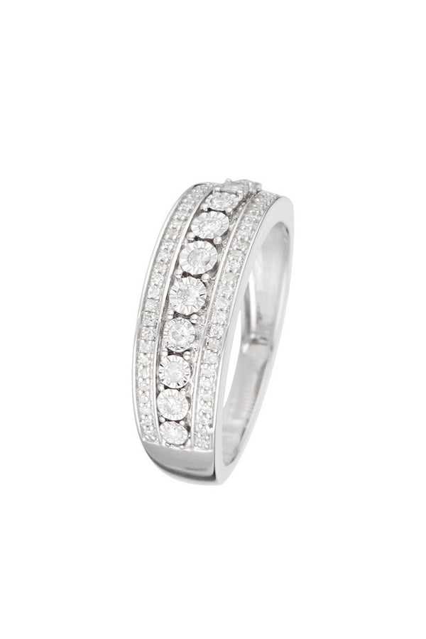 Anello "Rosaline" D0,25/69 - Oro bianco 375/1000