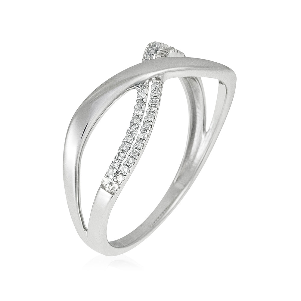 Anillo "Croisi Divin" Diamantes 0,10/50