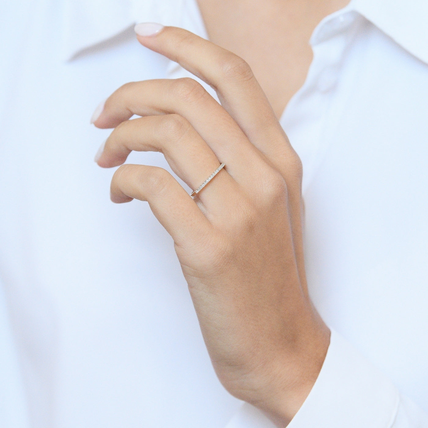 "Simply You" Ring with 0.08/27 Diamonds - 375/1000 Yellow Gold