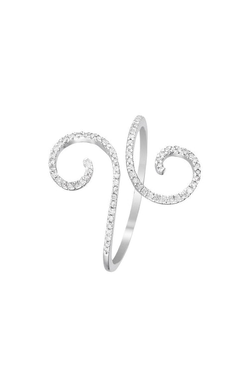 “Spiral of Love” Ring Diamonds 0.15/76