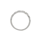 Anillo de diamantes "Beautiful Twist" 0.03/3 - Oro blanco 375/1000