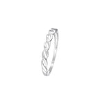 Bague "Beautiful Twist" Diamants 0,03/3 - Or Blanc 375/1000