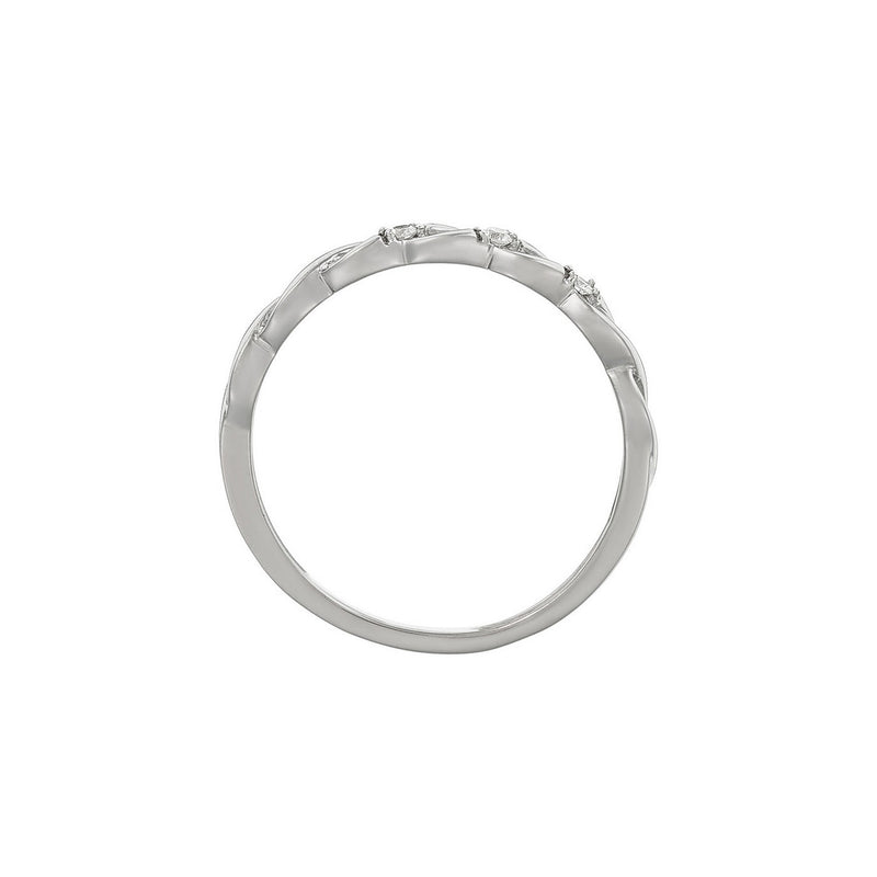 Bague "Beautiful Twist" Diamants 0,03/3 - Or Blanc 375/1000