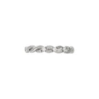 Anillo de diamantes "Beautiful Twist" 0.03/3 - Oro blanco 375/1000