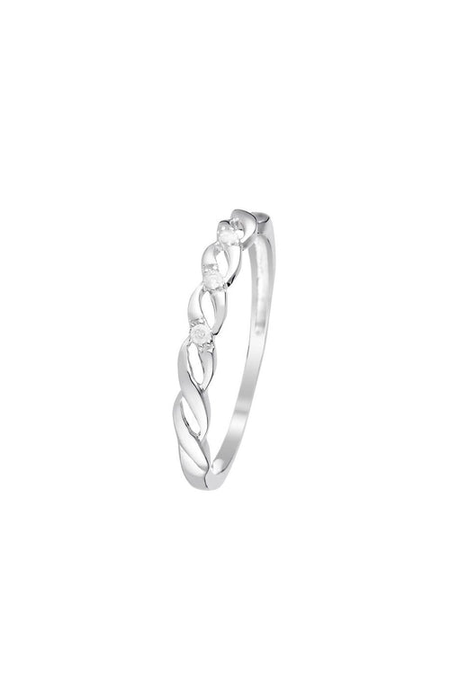 Ring “Beautiful Twist” Diamonds 0.03/3